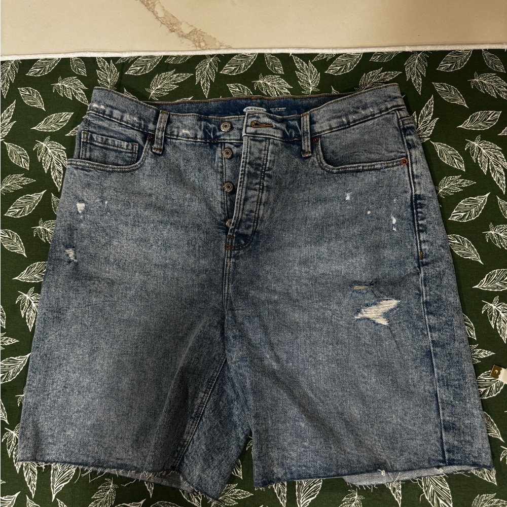 Old Navy Distressed Blue Jean Shorts